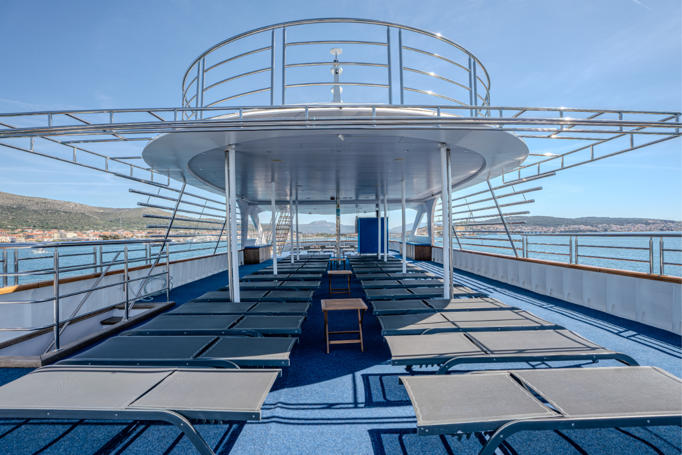 Yacht sun beds