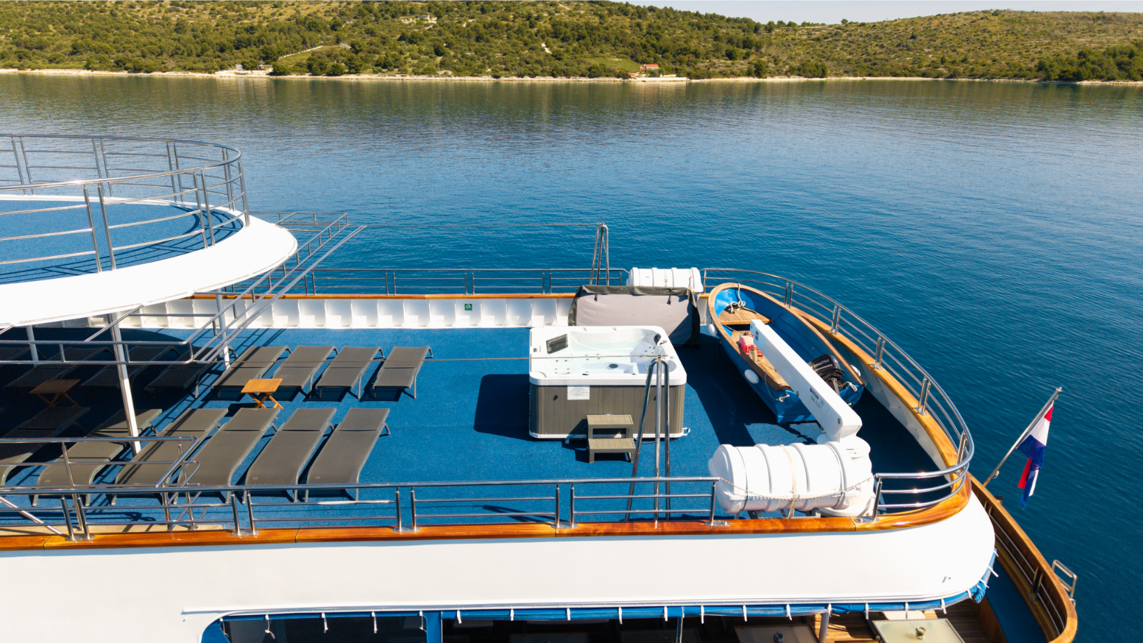 Yacht sun deck